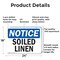 Signmission Soiled Linen, 24 in W x Rectangle, Aluminum OS-2PACK-NS-A-1824-L-18359 - alternate 6